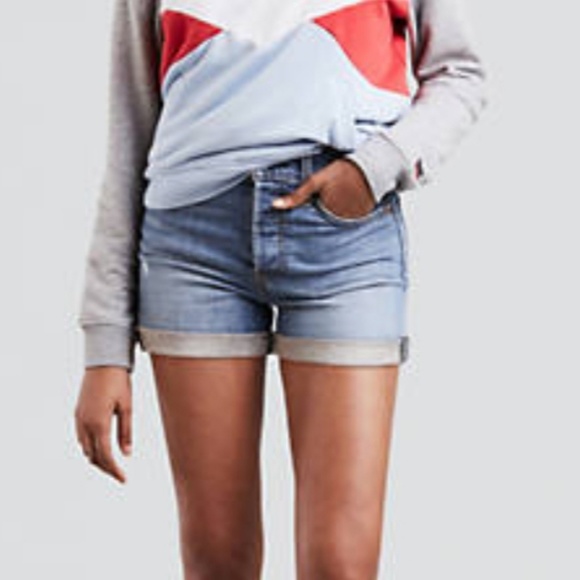 Levi's Pants - Levi's 505 Cuffed Hem Denim Light Wash Shorts 16